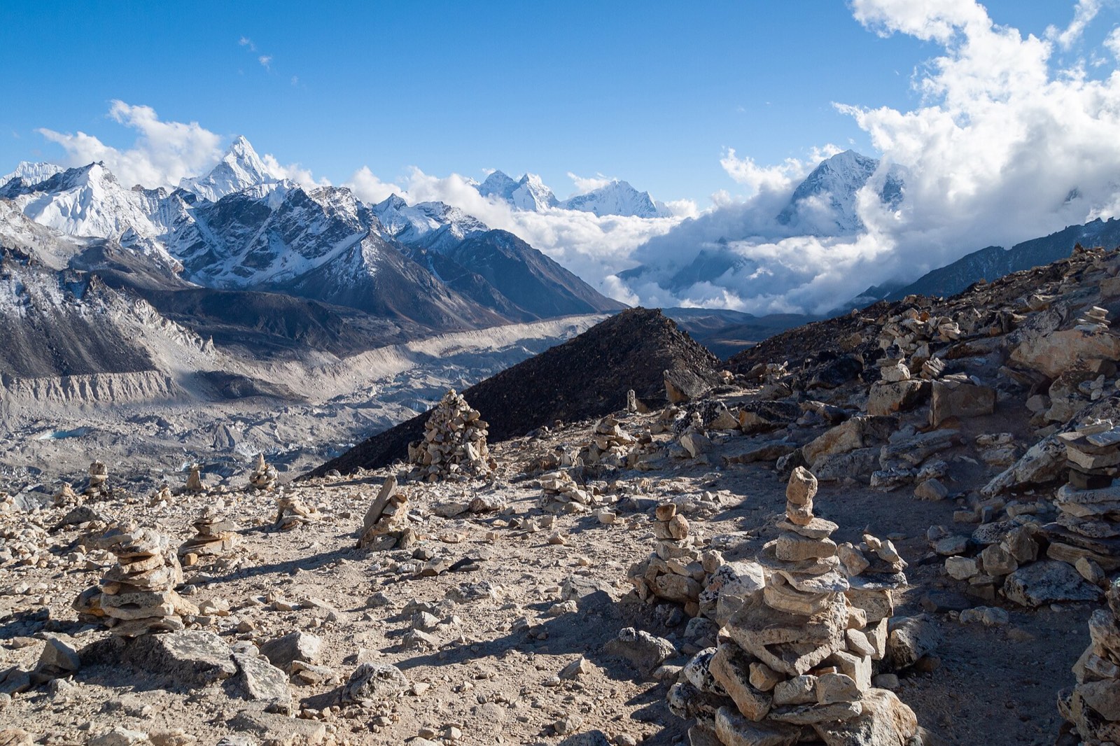 Himalayan peaks in the Everest region, Nepal